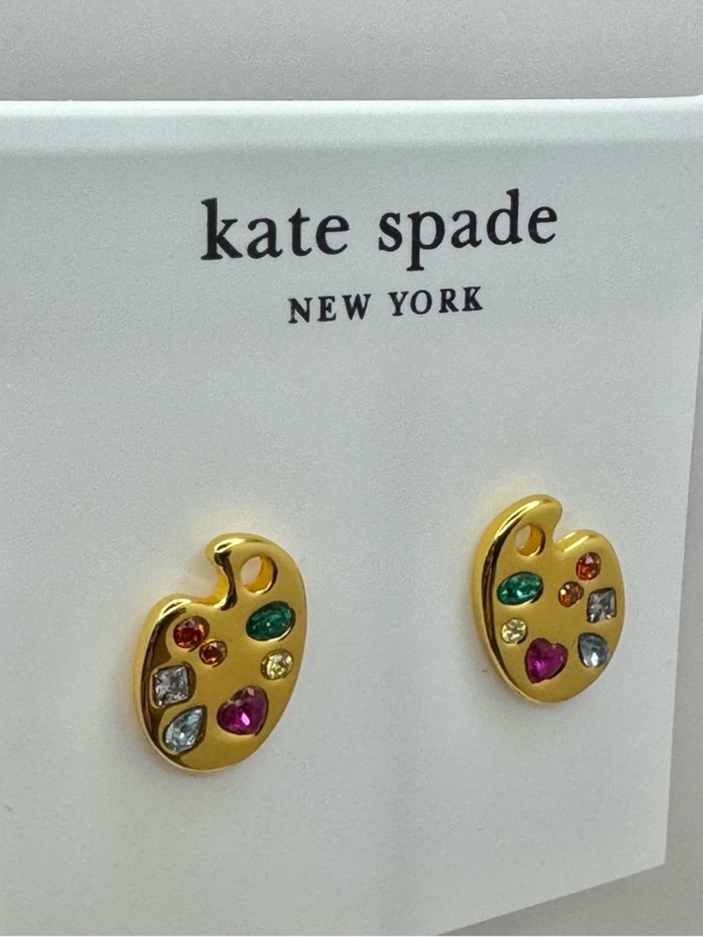 Kate Spade Paint The Town Stud Earrings NEW - Picture 3 of 7